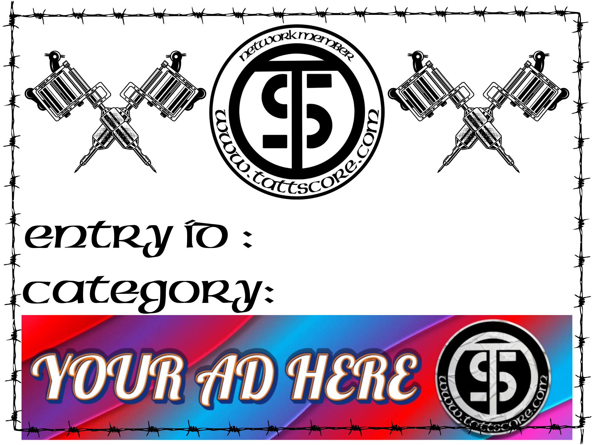 TattScore Entry Card